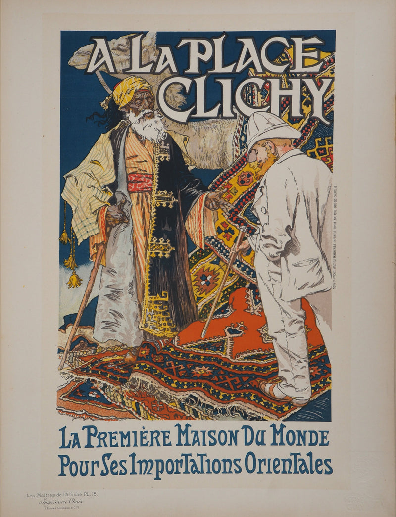 Eugène GRASSET : Orientalisme, Lithographie originale signée