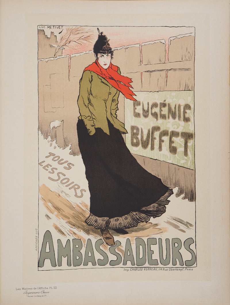 Henri-Gabriel IBELS: Pantomime, Pierrot and Harlequin, Original signed lithograph