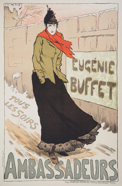 Henri-Gabriel IBELS: Pantomime, Pierrot and Harlequin, Original signed lithograph