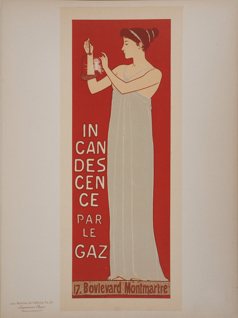ADA Maurice RÉALIER, DUMAS: Goddess of Light, 1895, Original signed lithograph