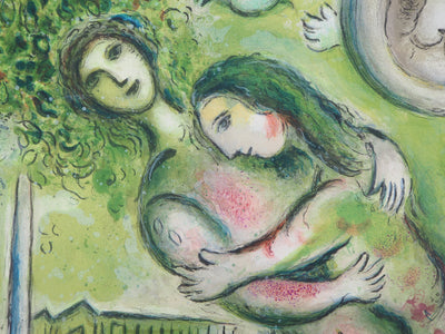 Marc CHAGALL : Les amoureux de l'Opéra, Affiche originale (photo de détail 4) - Crédit photo : Galerie Art.Paris