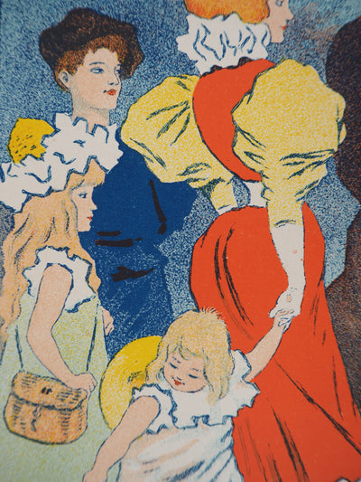 Georges MEUNIER : Visite du Mont Saint-Michel, Lithographie originale signée