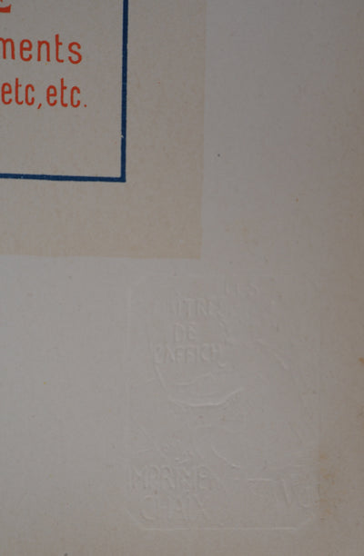 Georges MEUNIER : Visite du Mont Saint-Michel, Lithographie originale signée