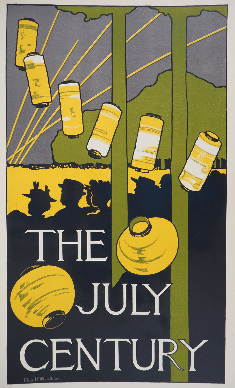 ADA Charles Herbert WOODBURY: Summer Feast, Original Signed Lithograph, 1895