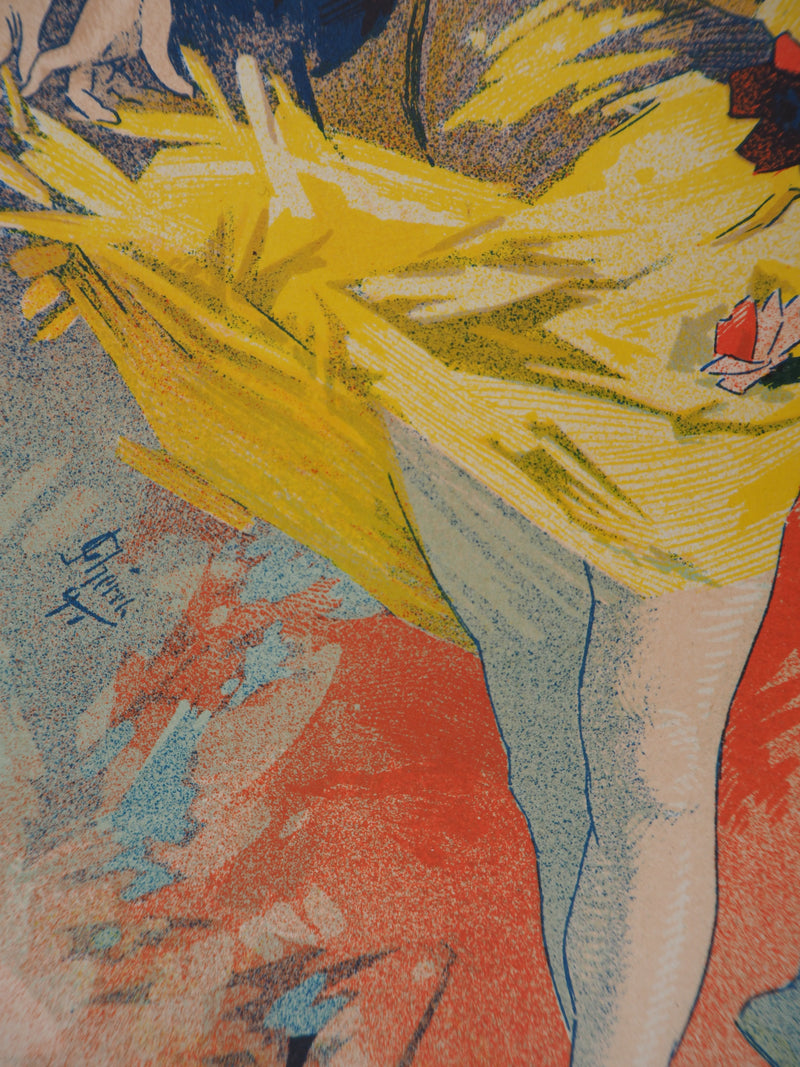 ADA Jules Chéret: Die Ballerinas, Original signierte Lithographie, 1895