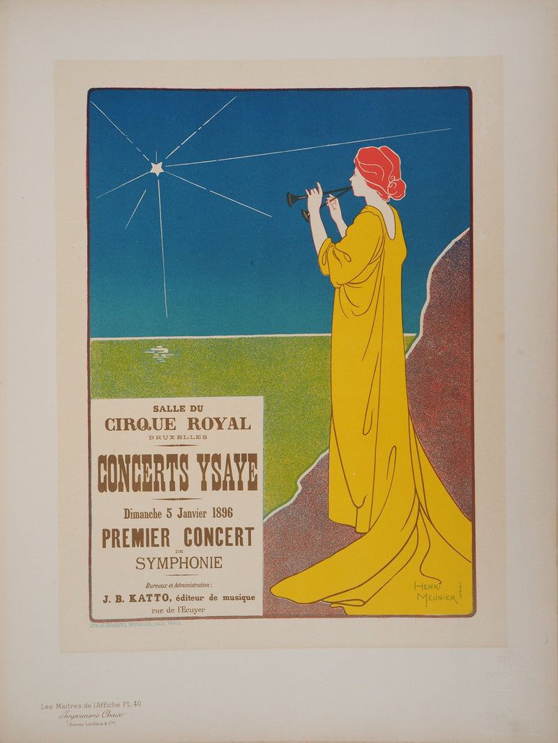 Georges MEUNIER : Déesse de la lumière, Lithographie originale signée