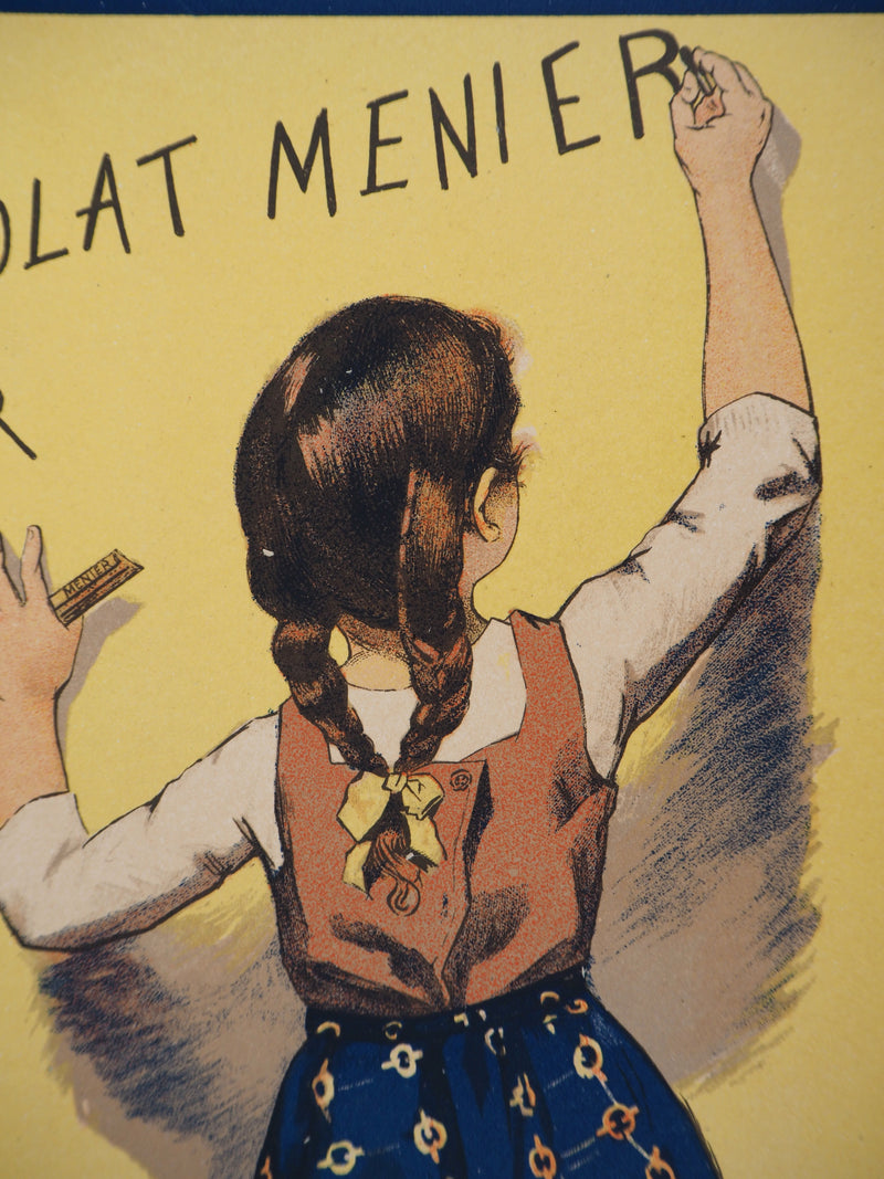 Firmin BOUISSET: The Little Flower Seller, Original Signed Lithograph