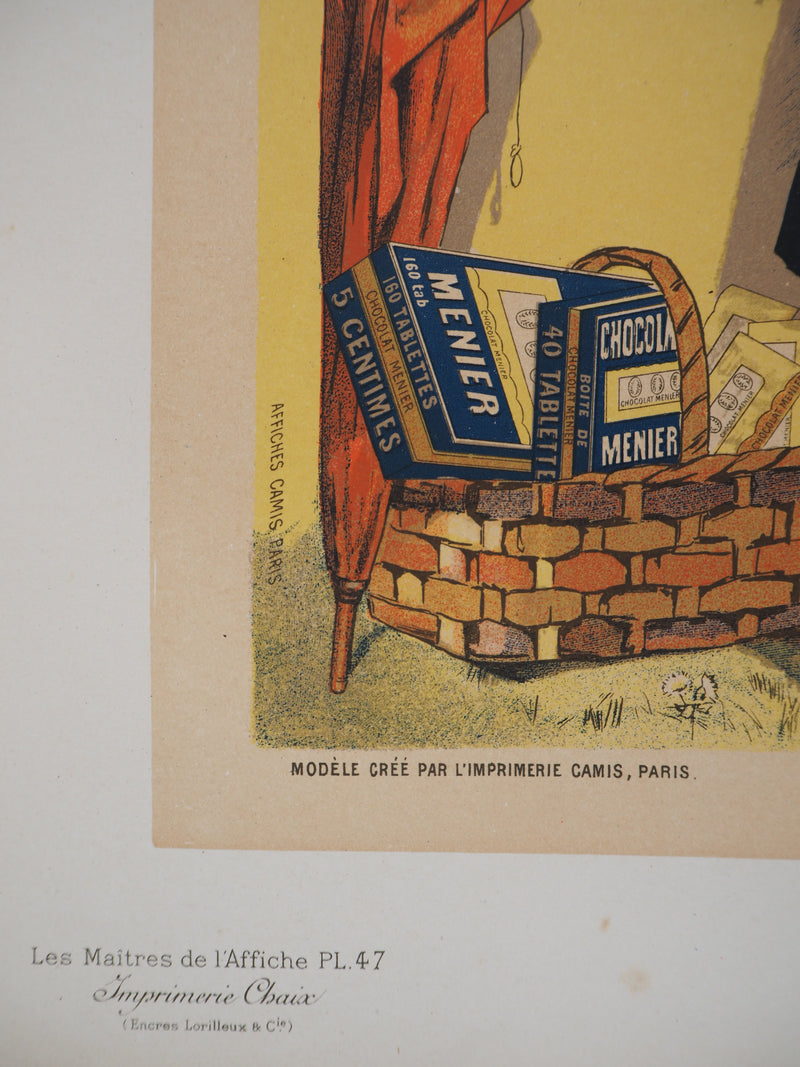 Firmin BOUISSET: The Little Flower Seller, Original Signed Lithograph