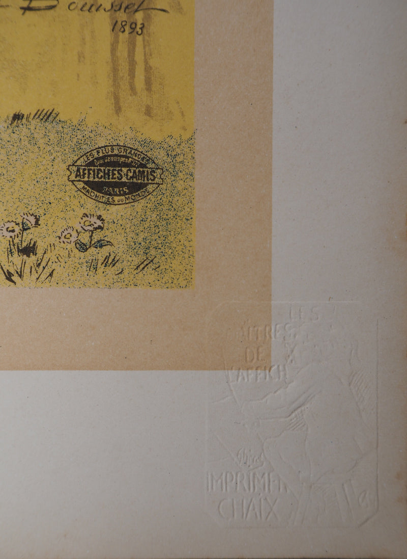 Firmin BOUISSET: The Little Flower Seller, Original Signed Lithograph
