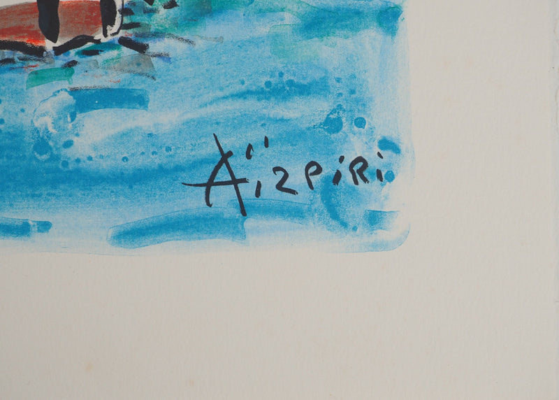 BT Paul AIZPIRI, Love in a Cage, Signed Lithograph