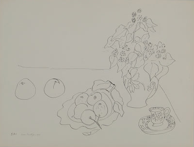 Henri MATISSE : Nature morte aux fruits, Lithographie originale (vue générale) - Crédit photo : Galerie Art.Paris