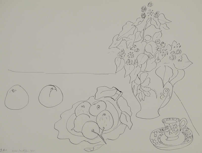Henri MATISSE : Nature morte aux fruits, Lithographie originale (photo de détail 3) - Crédit photo : Galerie Art.Paris