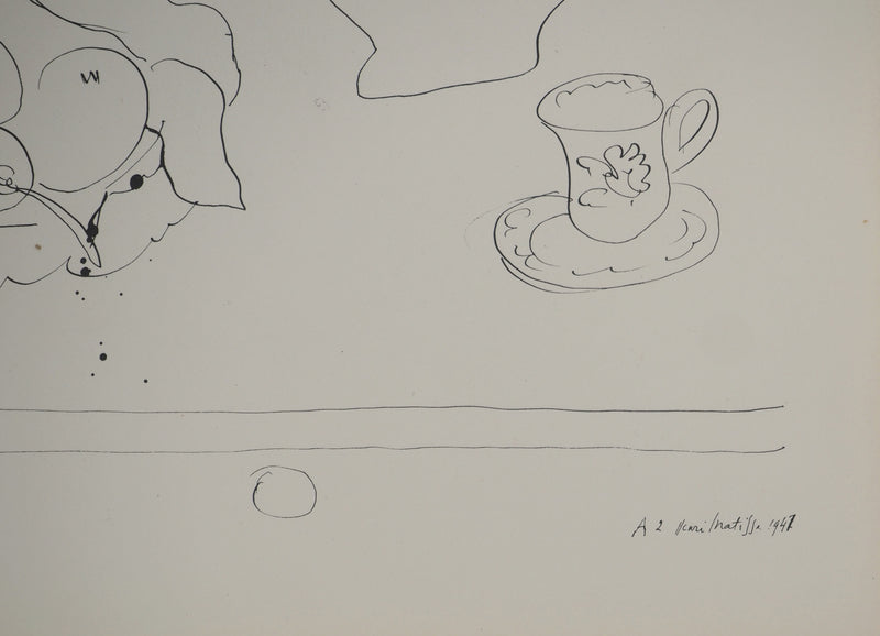 Henri MATISSE : Nature morte aux citrons, Lithographie originale (photo de détail 2) - Crédit photo : Galerie Art.Paris