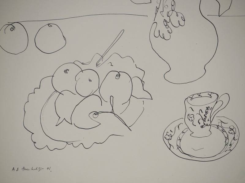 Henri MATISSE : Nature morte à la tasse, Lithographie originale (photo de détail 6) - Crédit photo : Galerie Art.Paris