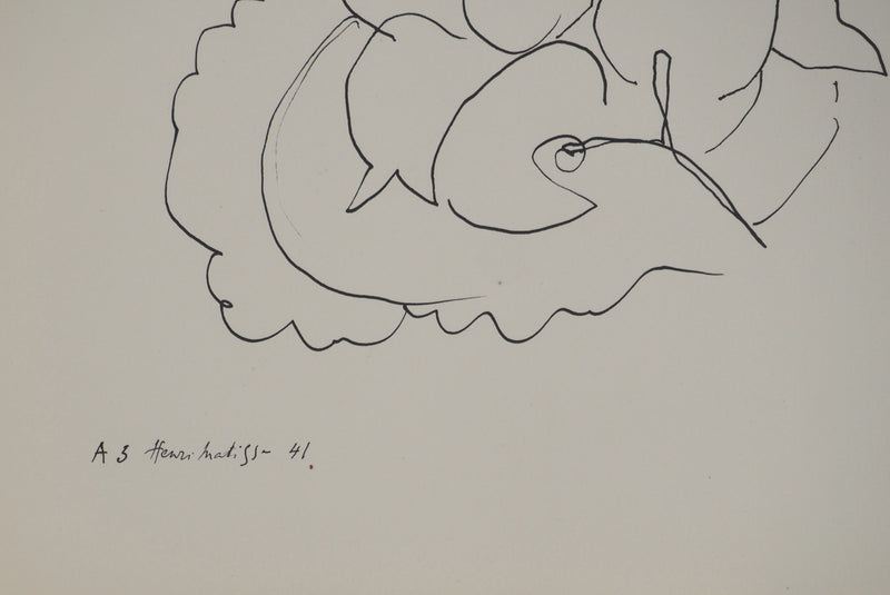 Henri MATISSE : Nature morte à la tasse, Lithographie originale (photo de détail 2) - Crédit photo : Galerie Art.Paris