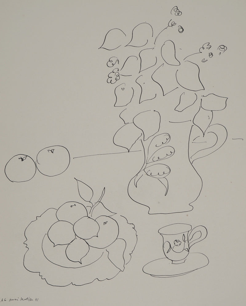 Henri MATISSE : Etude de fruits, Lithographie originale (photo de détail 3) - Crédit photo : Galerie Art.Paris