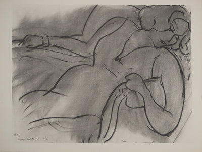 Henri MATISSE : Jeune fille endormie, Lithographie originale (vue générale) - Crédit photo : Galerie Art.Paris