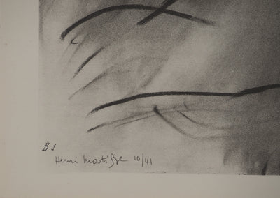 Henri MATISSE : Jeune fille endormie, Lithographie originale (photo de détail 2) - Crédit photo : Galerie Art.Paris