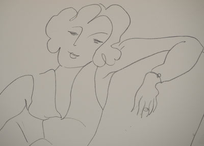 Henri MATISSE : Jeune femme à la posture désinvolte, Lithographie originale (photo de détail 4) - Crédit photo : Galerie Art.Paris