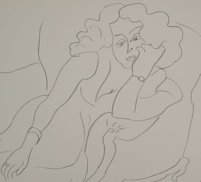 Henri MATISSE : Femme à la chevelure bouclée, Lithographie originale (photo de détail 3) - Crédit photo : Galerie Art.Paris