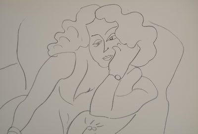 Henri MATISSE : Femme à la chevelure bouclée, Lithographie originale (photo de détail 4) - Crédit photo : Galerie Art.Paris