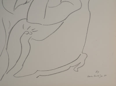 Henri MATISSE : Femme à la chevelure bouclée, Lithographie originale (photo de détail 2) - Crédit photo : Galerie Art.Paris