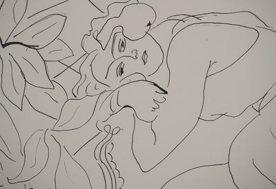 Henri MATISSE : Jeune fille pensive, Lithographie originale (photo de détail 4) - Crédit photo : Galerie Art.Paris