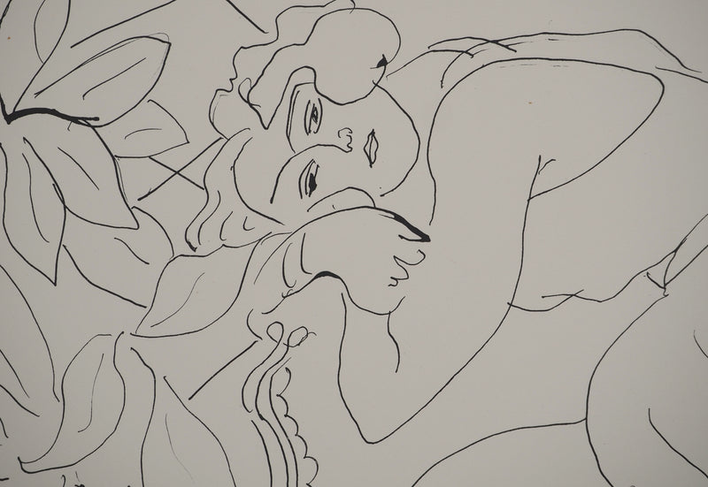 Henri MATISSE : Jeune fille pensive, Lithographie originale (photo de détail 4) - Crédit photo : Galerie Art.Paris