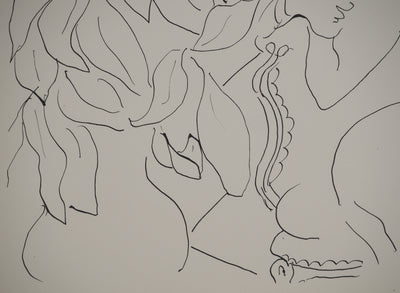 Henri MATISSE : Jeune fille pensive, Lithographie originale (photo de détail 5) - Crédit photo : Galerie Art.Paris