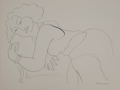 Henri MATISSE : L'ennui, Lithographie originale (vue générale) - Crédit photo : Galerie Art.Paris