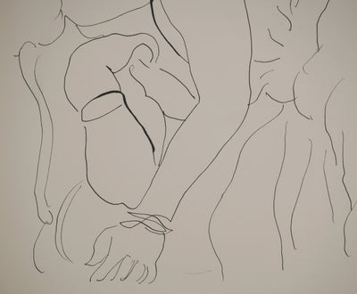 Henri MATISSE : Jeune fille au canapé, Lithographie originale (photo de détail 5) - Crédit photo : Galerie Art.Paris