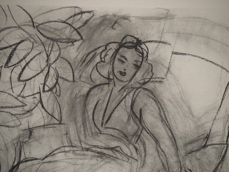 Henri MATISSE : Femme alitée, Lithographie originale (photo de détail 4) - Crédit photo : Galerie Art.Paris