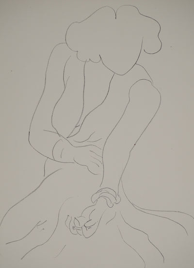 Henri MATISSE : Croquis à la cigarette, Lithographie originale (photo de détail 3) - Crédit photo : Galerie Art.Paris