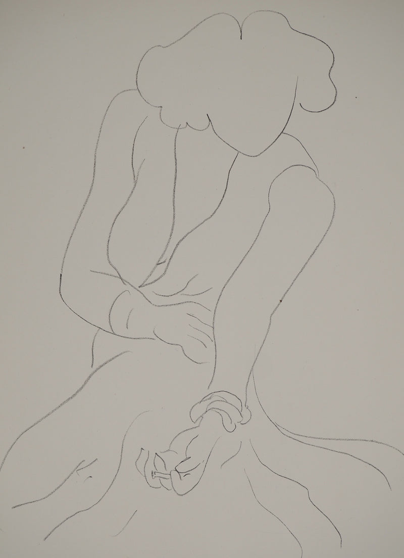 Henri MATISSE : Croquis à la cigarette, Lithographie originale (photo de détail 3) - Crédit photo : Galerie Art.Paris