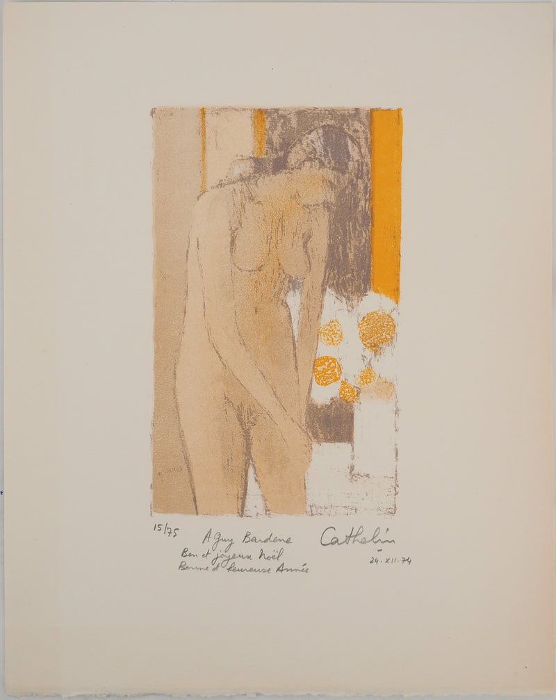 Bernard CATHELIN: Homage to the Drôme, Original signed color lithograph