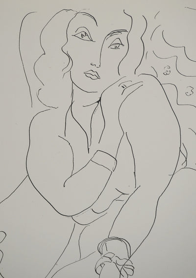 Henri MATISSE : Jeune femme pudique, Lithographie originale (photo de détail 2) - Crédit photo : Galerie Art.Paris