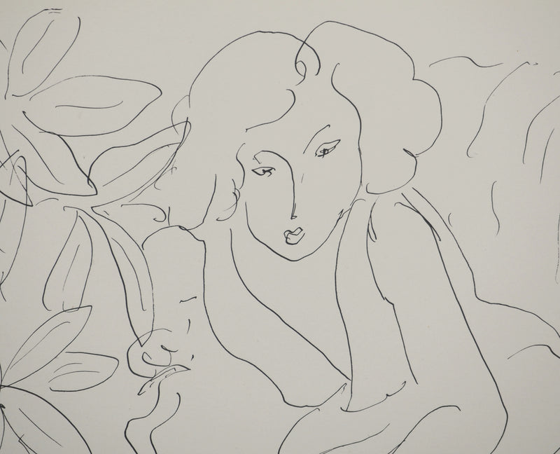 Henri MATISSE : Au salon de thé, Lithographie originale (photo de détail 4) - Crédit photo : Galerie Art.Paris