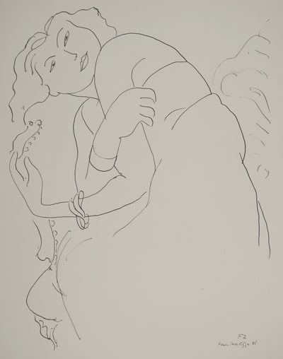 Henri MATISSE : Actrice après représentation, Lithographie originale (photo de détail 3) - Crédit photo : Galerie Art.Paris