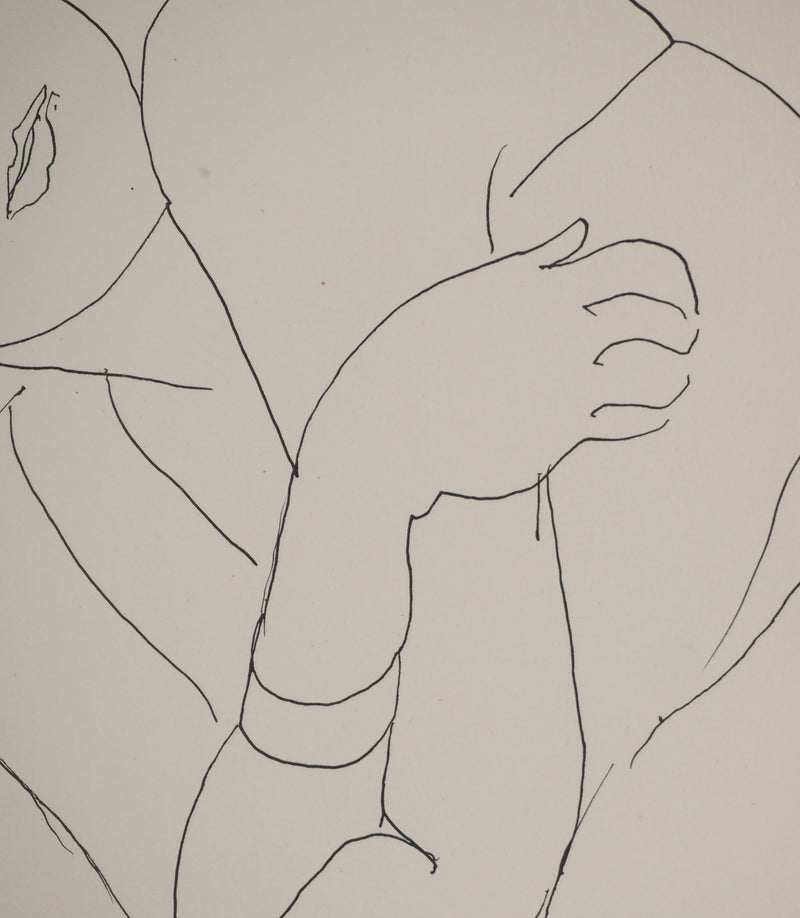 Henri MATISSE : Jeune timide aux bras croisés, Lithographie originale (photo de détail 5) - Crédit photo : Galerie Art.Paris