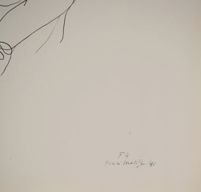 Henri MATISSE : Visage enfantin, Lithographie originale (photo de détail 2) - Crédit photo : Galerie Art.Paris