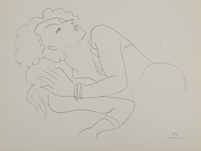 Henri MATISSE : Jeune femme au bracelet, Lithographie originale (vue générale) - Crédit photo : Galerie Art.Paris