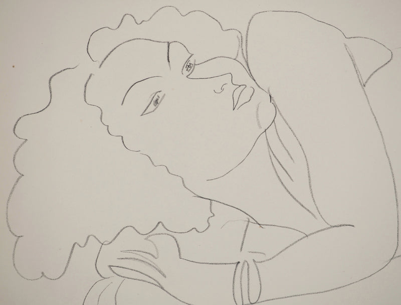 Henri MATISSE : Femme au repos, Lithographie originale (photo de détail 4) - Crédit photo : Galerie Art.Paris