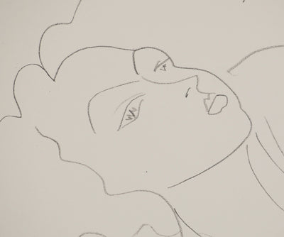 Henri MATISSE : Femme sur canapé, Lithographie originale (photo de détail 4) - Crédit photo : Galerie Art.Paris