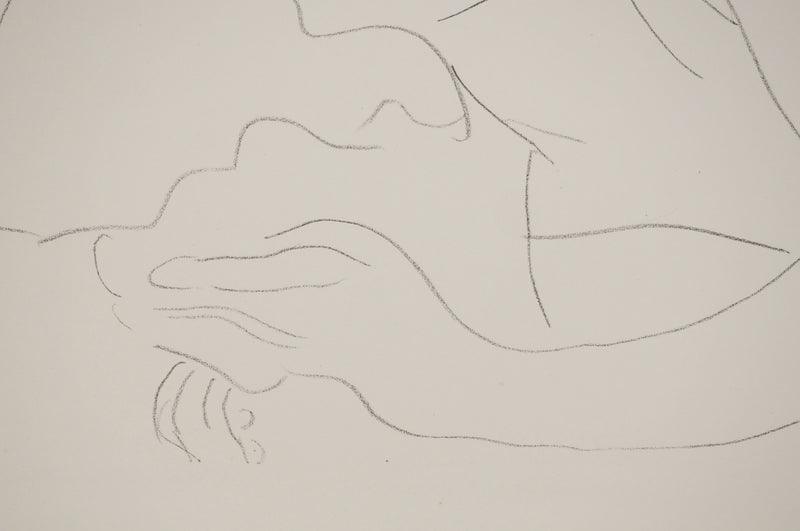 Henri MATISSE : Femme sur canapé, Lithographie originale (photo de détail 5) - Crédit photo : Galerie Art.Paris