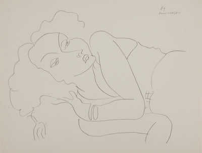 Henri MATISSE : Femme contrariée, Lithographie originale (vue générale) - Crédit photo : Galerie Art.Paris