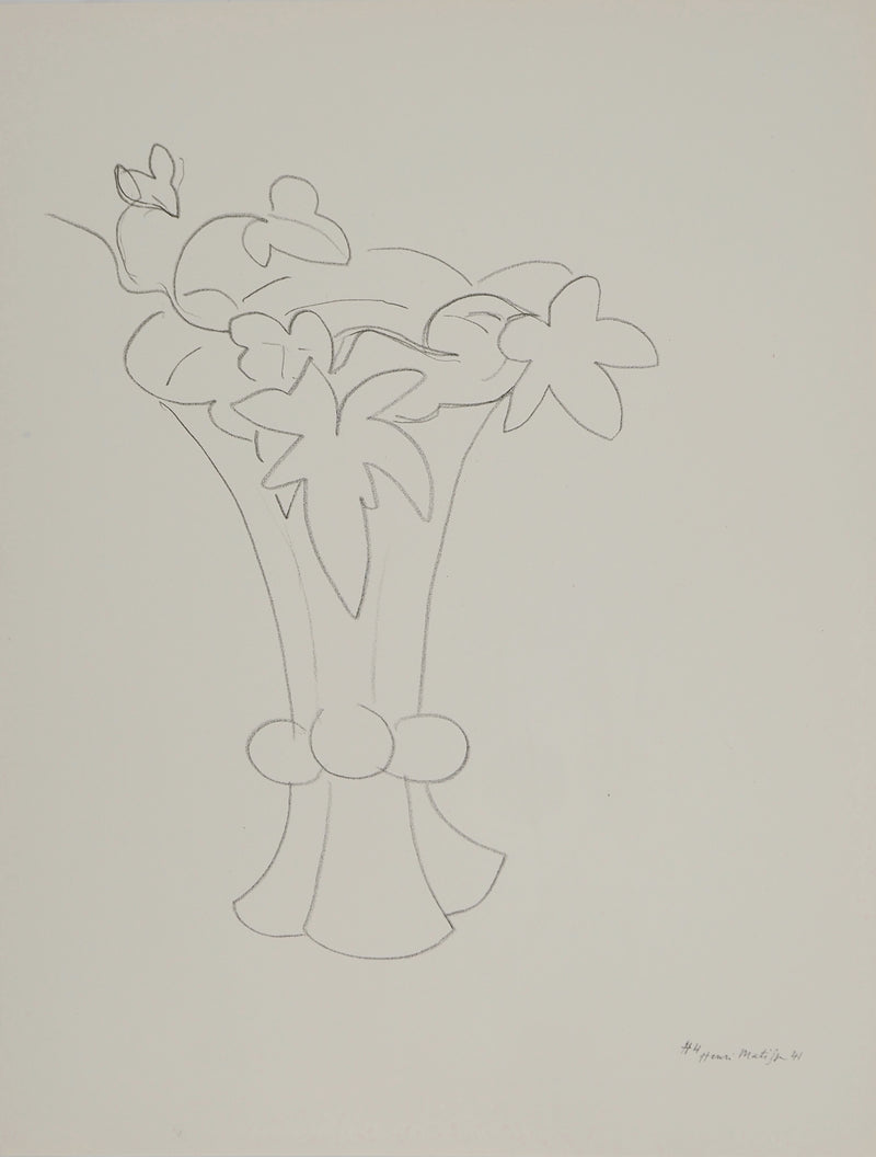 Henri MATISSE : Composition florale, Lithographie originale (vue générale) - Crédit photo : Galerie Art.Paris