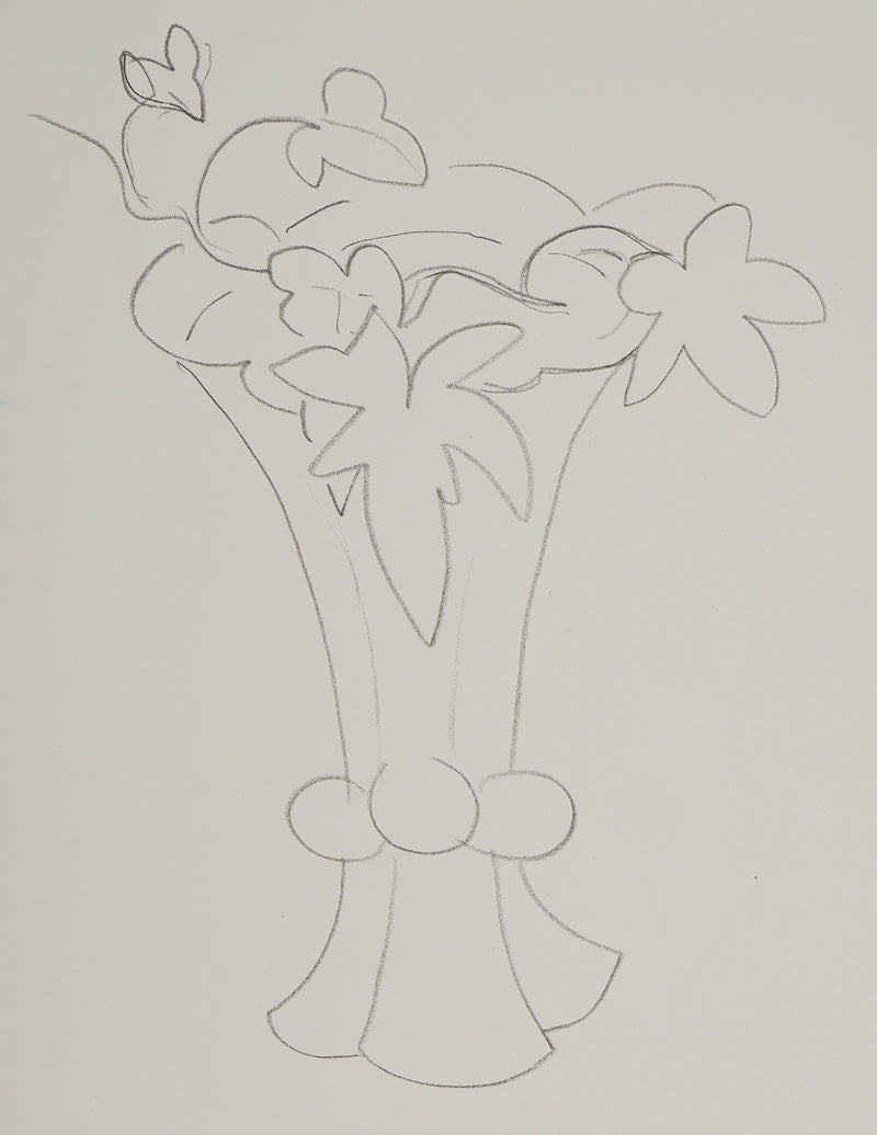 Henri MATISSE : Composition florale, Lithographie originale (photo de détail 3) - Crédit photo : Galerie Art.Paris