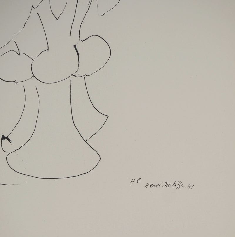 Henri MATISSE : Etude de citrouille, Lithographie originale (photo de détail 2) - Crédit photo : Galerie Art.Paris