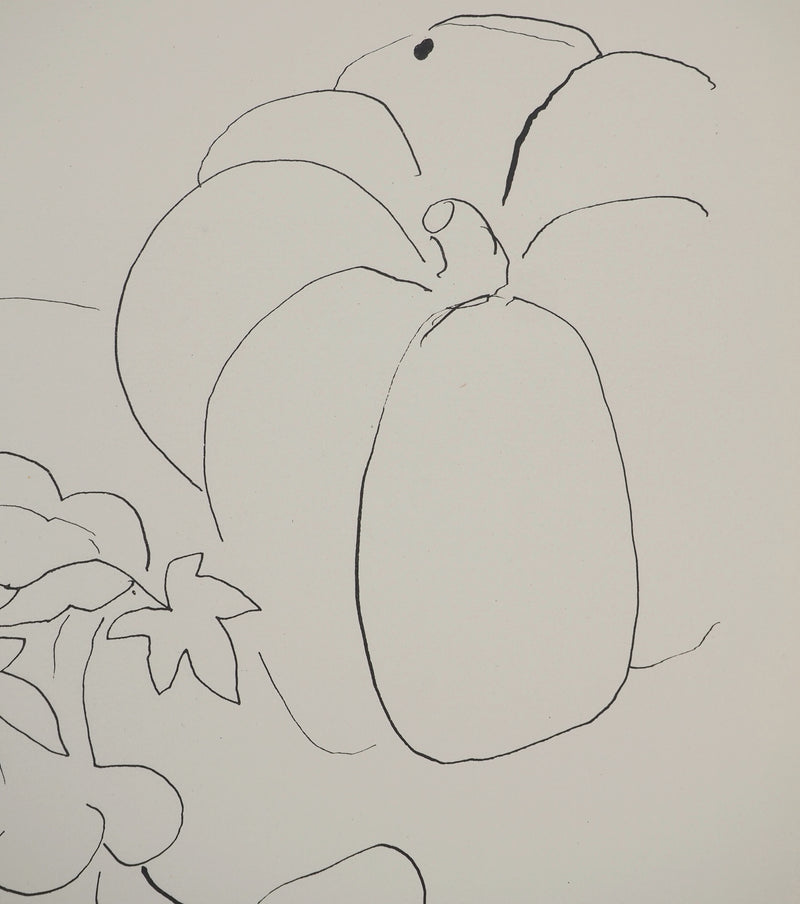 Henri MATISSE : Citrouilles et pot de fleurs, Lithographie originale (photo de détail 4) - Crédit photo : Galerie Art.Paris