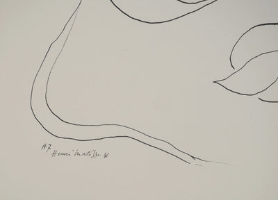 Henri MATISSE : Citrouilles et pot de fleurs, Lithographie originale (photo de détail 2) - Crédit photo : Galerie Art.Paris